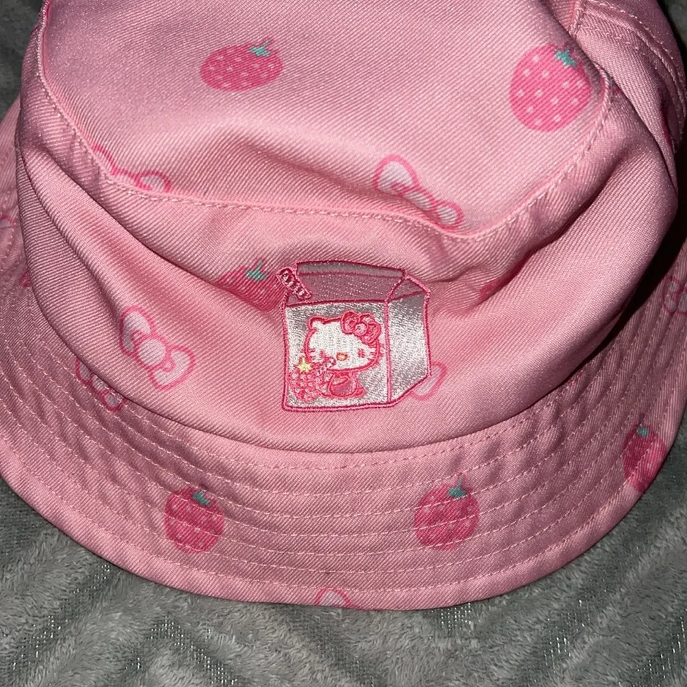 Hello Kitty Strawberries Bows Bucket Hat